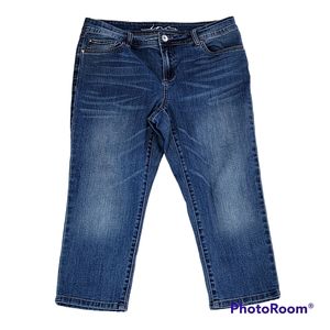 Inc Denim skinny leg crop jeans size 12 Petite